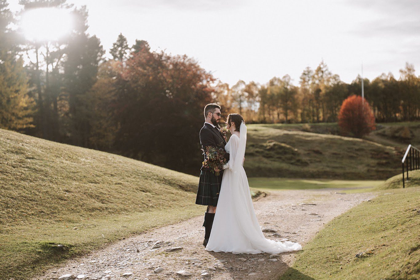Emma and Ewan's wedding with the celebrant angel aberdeen
