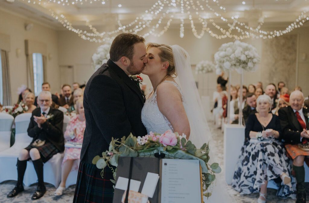 Scott and France’s Christmas Wedding at Maryculter Hotel